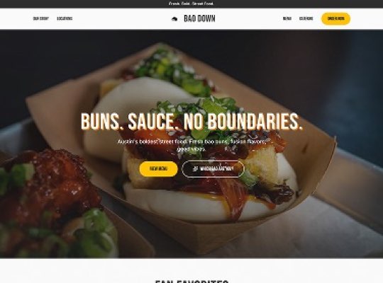 Asian Fusion Restaurant custom website design in Charlotte NC by Overtop Media Digital Marketing