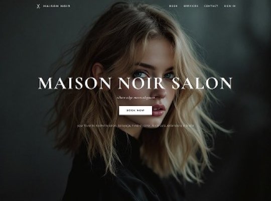Hair & Beauty Salon custom website design in Davidson NC by Overtop Media Digital Marketing