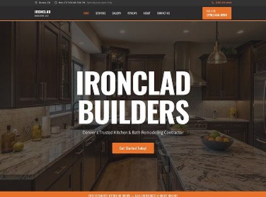 Kitchen & Bath Remodeling custom website design in Matthews NC by Overtop Media Digital Marketing