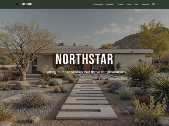 Landscape Design custom website design in Ballantyne NC by Overtop Media Digital Marketing