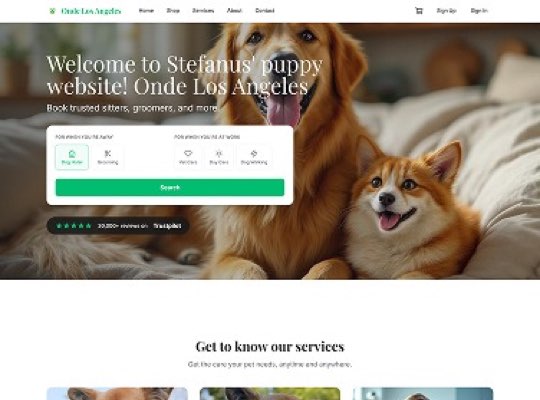 Pet Sitting & Grooming Services custom website design in NoDa NC by Overtop Media Digital Marketing